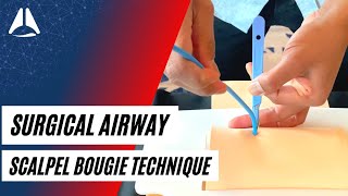 Scalpel bougie technique in CICO emergencies  Airway Management [upl. by Fauver79]