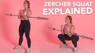 How to Perform Zercher Squats  Leg  Core Squat Exercise [upl. by Leunad]