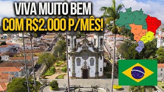 9 Cidades para Viver BEM com R 2000 por mês Curiosidades [upl. by Loveridge395]