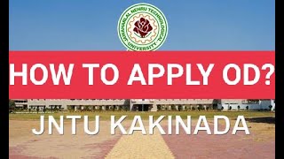 JNTUK OD APPLY ONLINE PROCEDURE jntuk [upl. by Kempe]