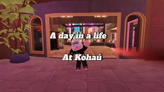 A day in a life at Kohaú Hibachi restaurant Roblox Kohaú roblox [upl. by Pleione739]