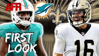 FIRST LOOK Dolphins vs Saints preview [upl. by Eppilihp]