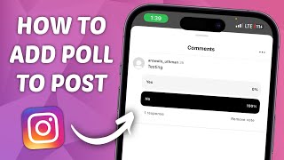 How to Add Poll to Instagram Post  StepbyStep Guide [upl. by Nirb]