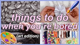 15 Things To Do When Youre Bored  ArtCrafts Edition things to do at home [upl. by Eiramac]