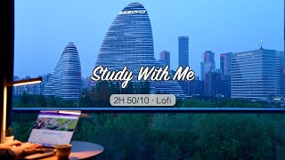 2Hour Study with Me  Beijing Soho 🏙️  Pomodoro 5010  Relaxing LoFi  Day 156 [upl. by Gustavo]