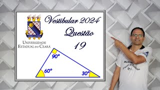 QUESTÃO 19 VESTIBULAR UECA 2024 Relações Métricas no Triângulo Retângulo [upl. by Naltiak]