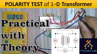 Polarity Test of Single Phase Transformer Practical  What is Additive amp Subtractive Polarity [upl. by Aynahs167]