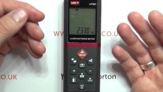 Review UNIT UT391 Laser Distance Meter  Electronic tape measure [upl. by Ossie]