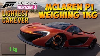 Forza Horizon 3  Mclaren P1 That Weighs 1KG  Lightest Car Ever Dev Build [upl. by Ziana]