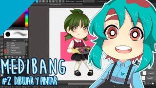 2 Tutorial MEDIBANG  Cómo dibujar y colorear SPEEDPAINT│ NolightArtist [upl. by Ecenahs697]