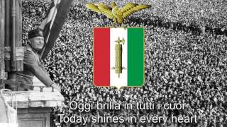 National Anthem of Italian Social Republic 19431945  Giovinezza Techno Balilla Version [upl. by Swirsky]