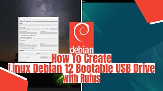 How To Create Linux Debian 12 Bootable USB Drive with Rufus [upl. by Asyle]