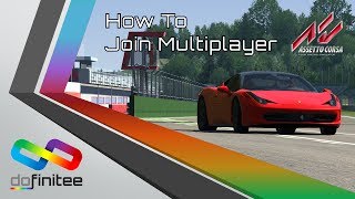 How To Join Multiplayer in Assetto Corsa [upl. by Brynna]