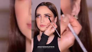 makeup brown eyeshadow 🤎😍  makeup brown skin tutorial esraamakeupartist96 [upl. by Ennovi]