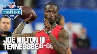 Joe Milton IIIs FULL 2024 NFL Scouting Combine On Field Workout [upl. by Schechter]