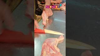 Chicken cutting skills food chicken trending cute youtubeshorts halal merajvlogger [upl. by Rayle847]