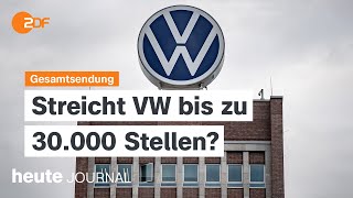 heute journal vom 19092024 Stellenabbau bei VW Niederlande lehnt EUAsylregeln ab Libanon [upl. by Obeded]