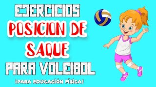 😱4 Ejercicios para MEJORAR tu POSICIÓN de SAQUE en VOLEIBOL🏐😋 para EDUCACIÓN FÍSICA y sin material👆😎 [upl. by Malvino]