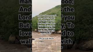 Do Justly  Love mercy  Walk Humbly love humility trustgod bible scripture shorts [upl. by Aneeras]