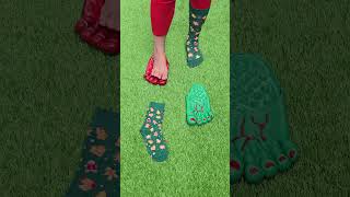 Funny Christmas socks 🧑‍🎄 love christmas funnyvideo [upl. by Noisla]