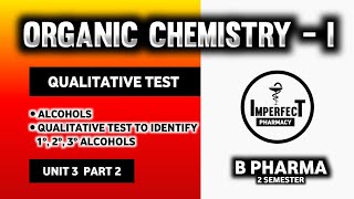 Qualitative Test For Alcohols  Differentiate Between Primary Secondary And Tertiary Alcohols [upl. by Aeriel]