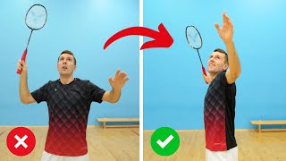 5 Common Beginner Badminton Mistakes [upl. by Gabriele534]