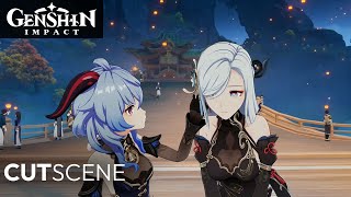 Lantern Rite 44 Cutscene JP  Lumine  Genshin Event [upl. by Htehpaj]