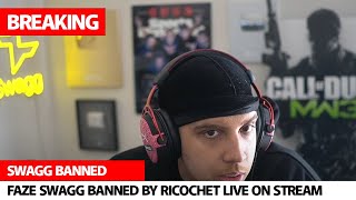 Faze Swagg banned live on stream [upl. by Fellner]