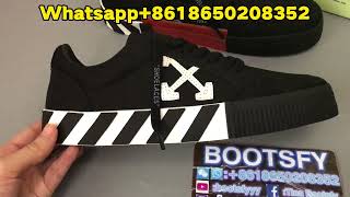 Off White Low Vulcanized Canvas Shoes Black from BOOTSFY [upl. by Zechariah]