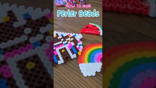 How To Iron Perler Beads for Classroom Projects with parchment paper [upl. by Nothsa]