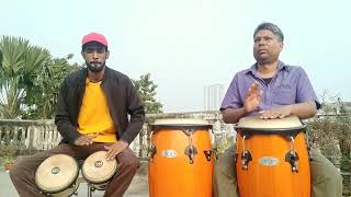 Percussion Jam  Martillo variations with Tumbao Bongo  Ushnish Acharyya Conga  Malay De Sarkar [upl. by Enelaj720]