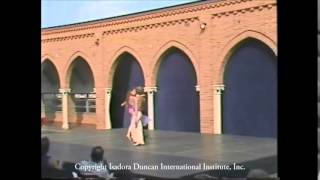 Isadora Duncan Dance  Valse Brillante Danced by Jeanne Bresciani and Lance Westergard [upl. by Kandy]