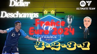 EAFC 24 HOW TO PLAY LIKE DIDIER DESCHAMPS FRANCE EURO 2024 FORMATION amp TACTICS [upl. by Burnight]