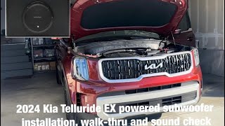 2024 KIA Telluride EX powered subwoofer [upl. by Nesbitt143]