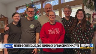 Meijer donates 10k in memory of longtime employee [upl. by Eppesuig]