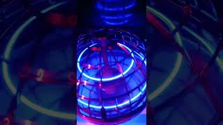 quotMesmerizing neon spinning ball with calming fan sounds for quick stress relief and sensory relax [upl. by Sirromed]