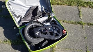 The Kwiggle Folding Bike In A Medium Sized Suitcase [upl. by Ahsym]