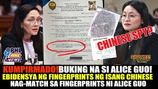 BUKING NA ANG PAGKATAO NI MAYOR ALICE GUO O GUO HUA PING MATCH ANG FINGERPRINTS CHINESE SPY [upl. by Chloe]