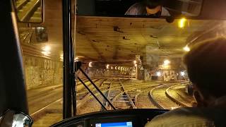 Tram Cab Ride Ligne 4 du tramway de Bruxelles  Gare du Nord ➡ Héros [upl. by Konstance]