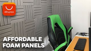 Cheap Soundproof Foam Panels  Acoustic Foam Review AliExpress [upl. by Yroger865]