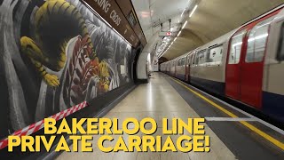 The Best Time to Travel on the Tube EMPTY London Underground Bakerloo Carriage [upl. by Marika]