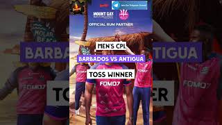 Antigua vs Barbados toss winner 🏆 [upl. by Imrots]