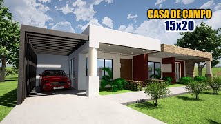 CASA HERMOSA DE CAMPO 15X20  3 DORMITORIOS LUIS ARQ [upl. by Nivri175]