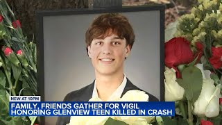 Vigil held for high school student killed in tragic Glenview crash [upl. by Bortman]