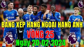 BẢNG XẾP HẠNG NGOẠI HẠNG ANH 2023 MỚI NHẤT VÒNG 25 NGÀY 2022024  LIVERPOOL TOP 1 MAN CITY TOP 3 [upl. by Haggai]