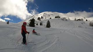 Powder Day Bliss OffPiste Adventure in Vercorins Stunning Landscape [upl. by Ttezil]