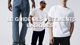 LES VÊTEMENTS HOMME BASIQUES À AVOIR ABSOLUMENT [upl. by Animsaj622]