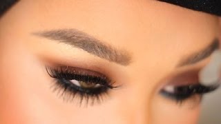 Brown Smokey Eye Tutorial with Top and Bottom Lashes  PatrickStarrr [upl. by Mccoy]