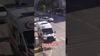 Trafikte dikkatli olun kazalar bir anlık dalgınlıkla gelir 🚦 [upl. by Aleina]