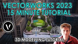 Vectorworks 2023 15 Minute 3D Modelling Tutorial [upl. by Alor]